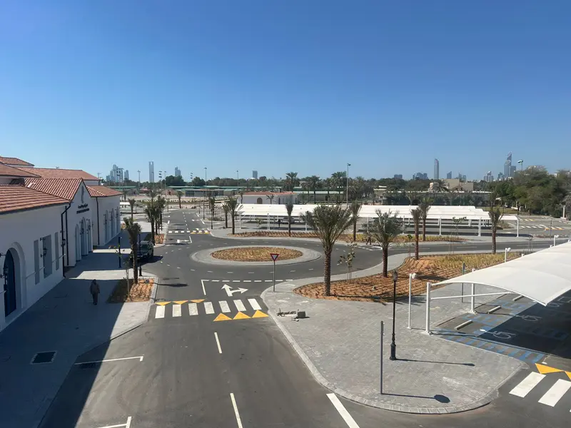 Urban road infrastructure and roundabout development completed by Osool AlRoyah General Contracting in the UAE